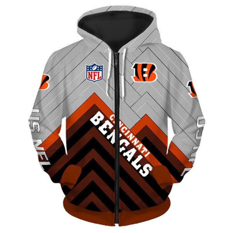 Cincinnati Bengals NFL Team Zipper Hoodie