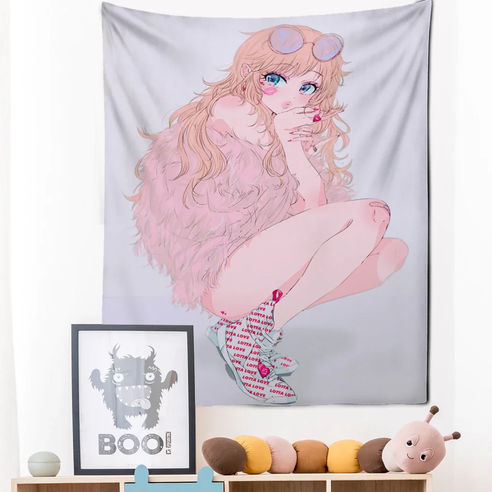 Nigikala Nude Girl Tapestry Wall Hanging Magic Science Fiction Bohemian Hippie Mandala Art Living Room Bedroom Home Decor