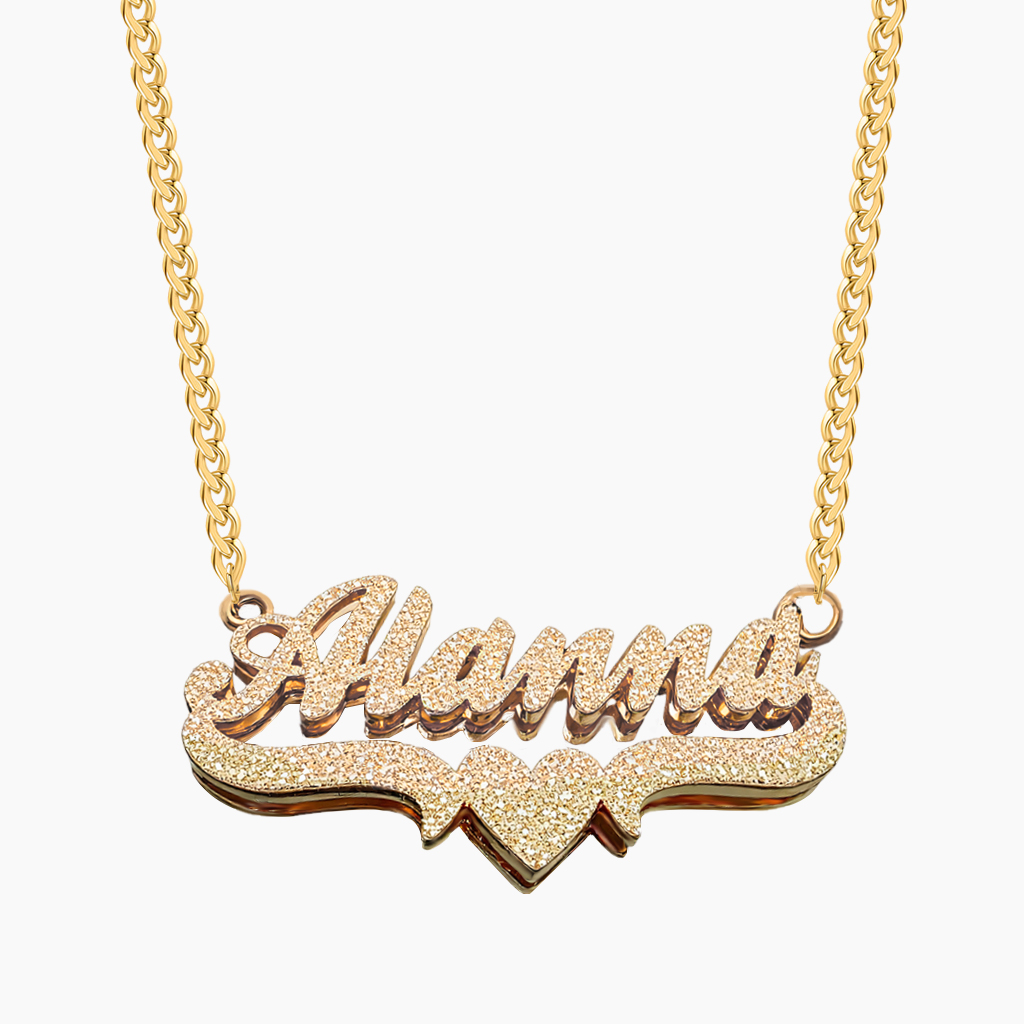 Double Layer Star Glitter Necklace