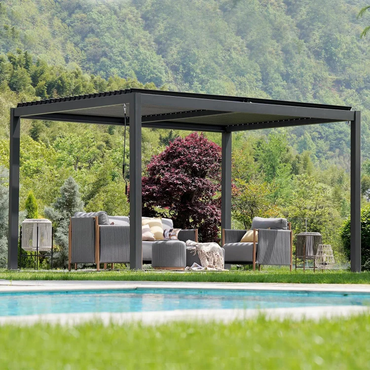 Grand Patio Luxury Outdoor Sectional Sofa Set with Coffee Table