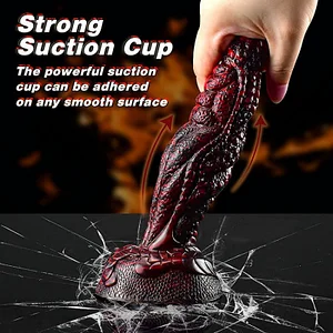 Tentacle Shaped Penis Soft Silicone Dildo For Women Lava