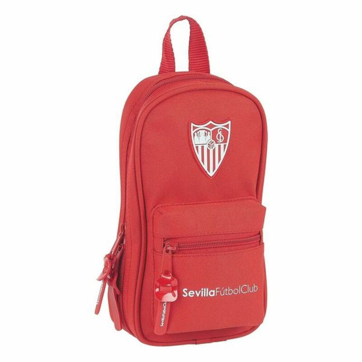Backpack Pencil Case Sevilla F&uacute;tbol Club M847 Red 12 x 23 x 5 cm