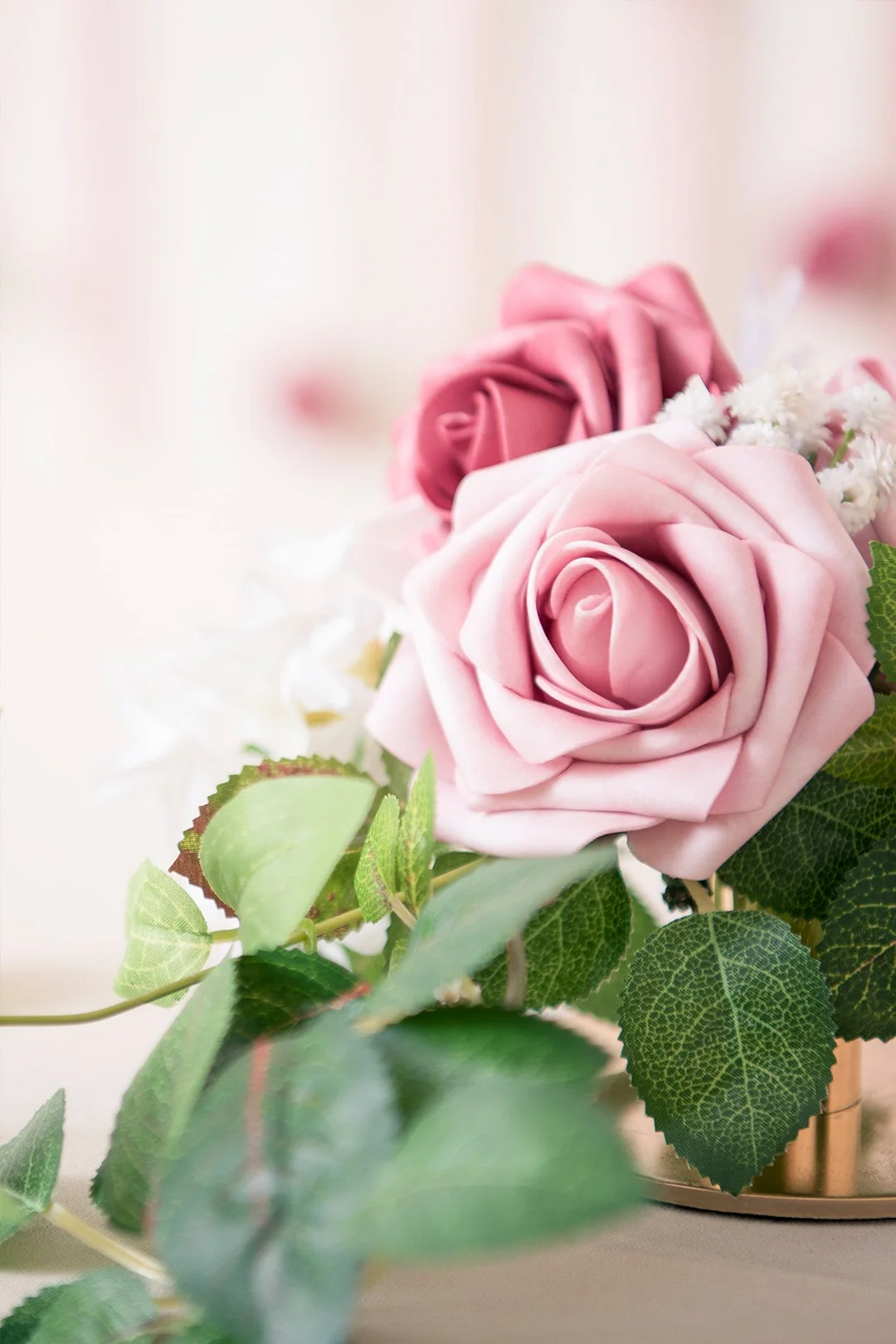 3" Foam Rose with Stem - 56 Colors