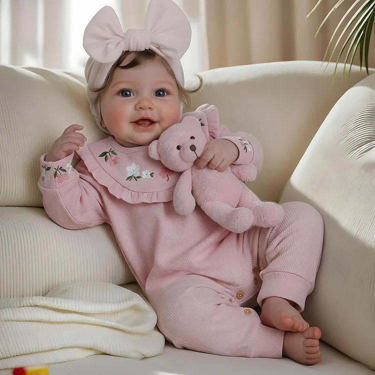 Babeside Smiling Reborn Baby Vead 20" Little Infant Girl Heartwarming Gift Cherished Moments Forever
