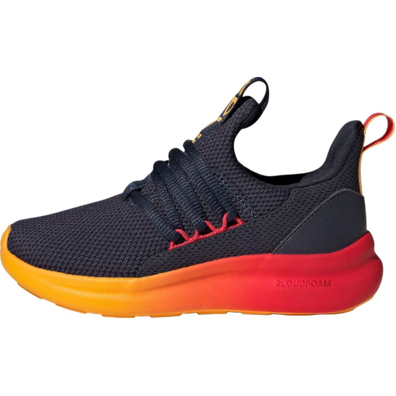 Adidas LITE RACER ADAPT 7.0 Slip Resistant And Breathable Low Top Kids Lifestyle Shoes Black Yellow Kids'