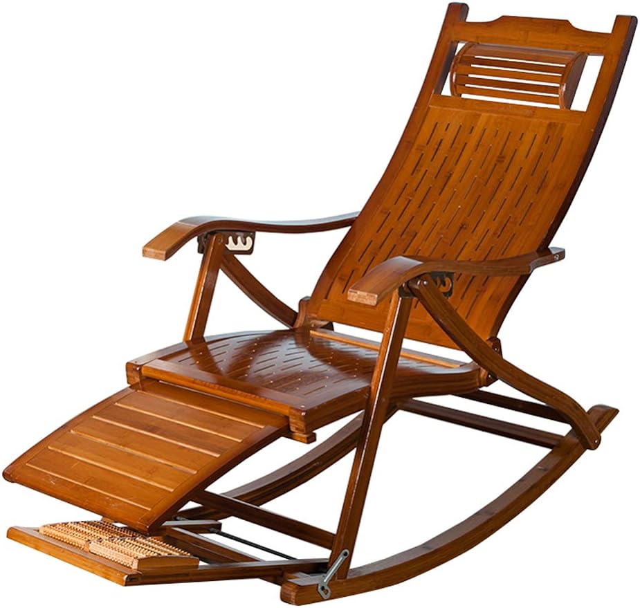 Sunloungers Vintage Rocking Chair Outdoor Garden Furniture Foldable Sun Loungers Deck Chairs Reclining Garden Chair Zero Gravity Chairs Relaxer Recliner