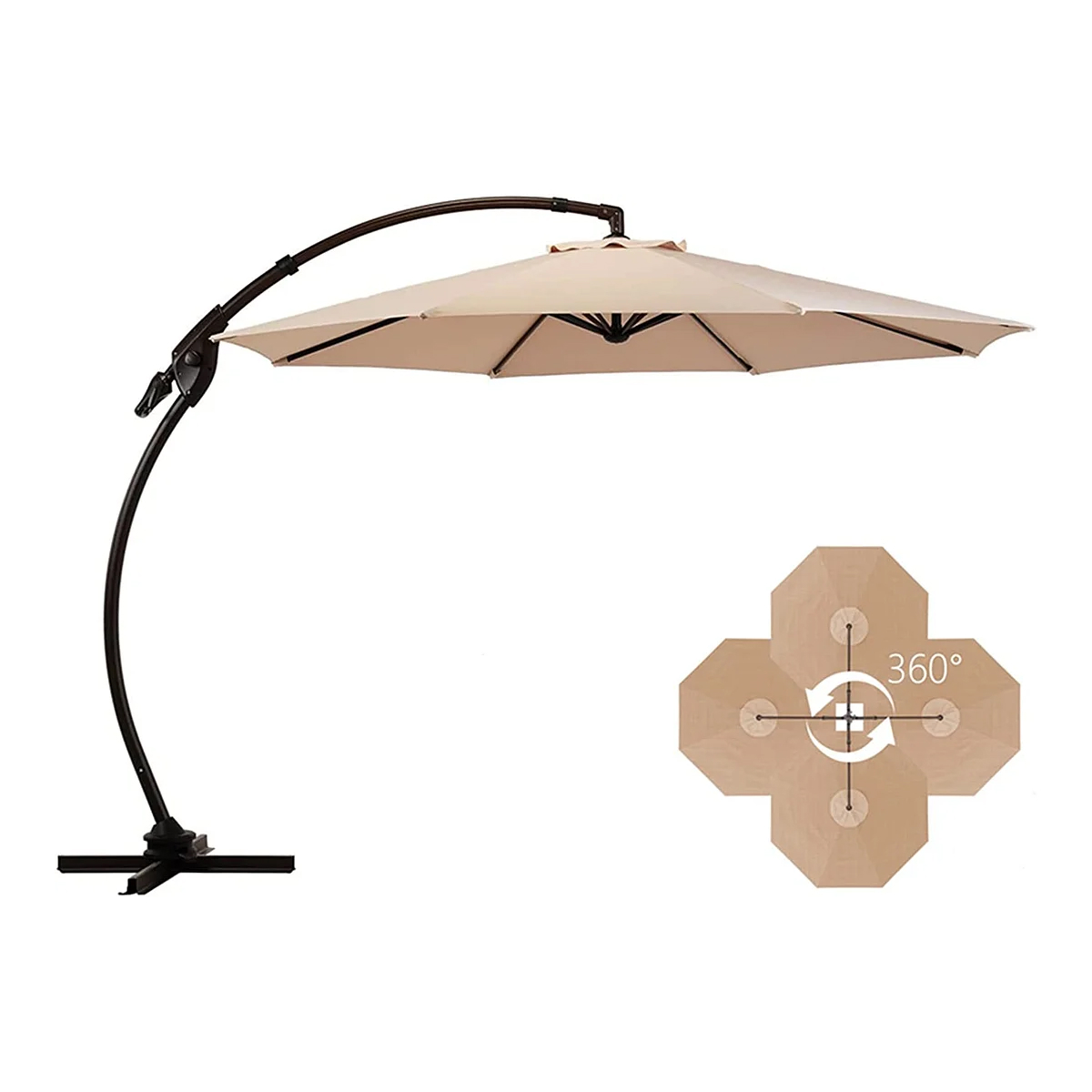Grand Patio Deluxe NAPOLI Cantilever Patio Umbrella