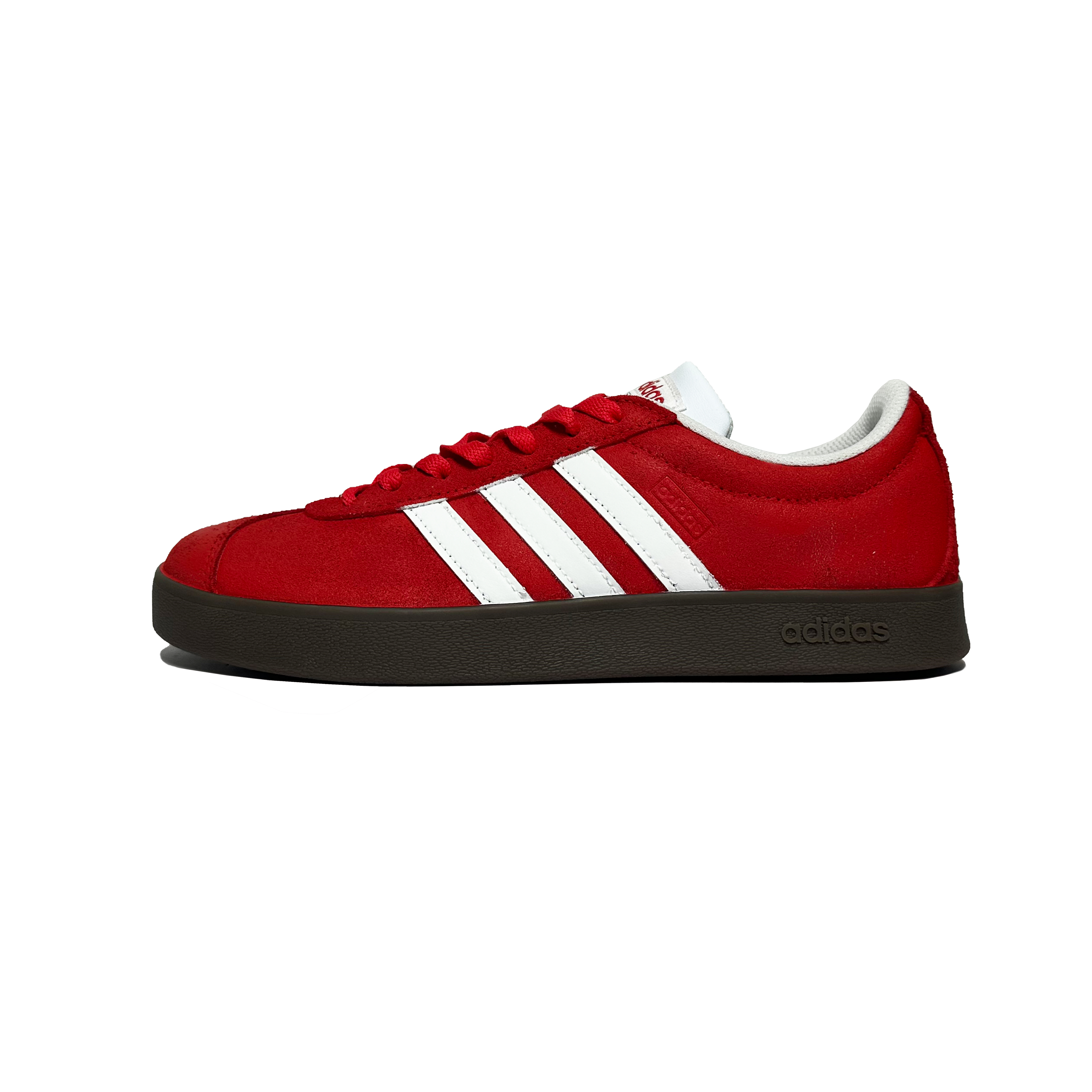 Adidas Neo VL Court 2.0 Slip-Resistant Low-Top Skateboard Shoes Unisex Brick Red