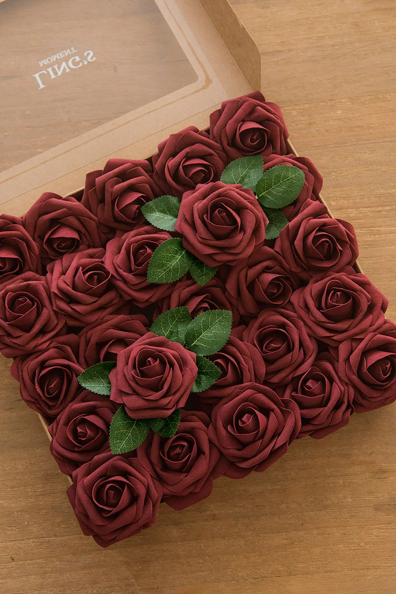 3" Foam Rose with Stem - 56 Colors