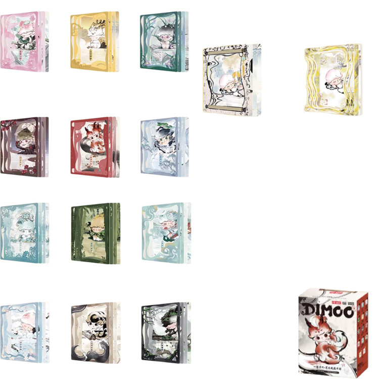 POP MART DIMOO Wind And Moon Collection Blind Box Products Single Mystery Box/Full Box 12 Pcs