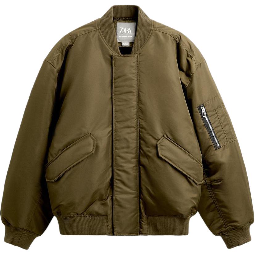 ZARA Jackets Men Khaki
