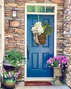 Cream Hydrangea Door Hanger Basket Wreath-mysite-Adracos