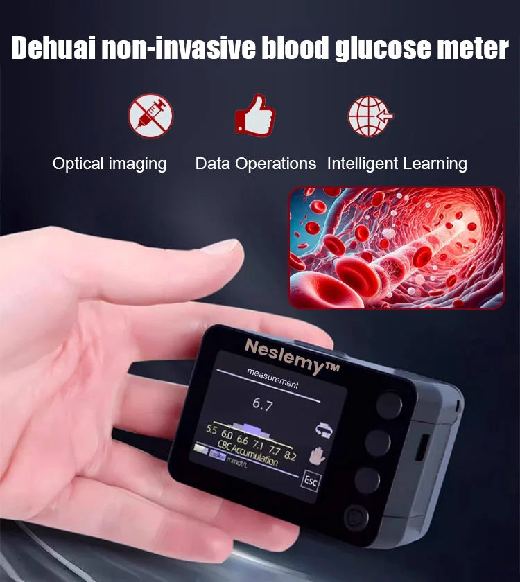 Neslemy™ Advanced Non-Invasive GlucoseMonitor-99.9% Accuracy image Neslemy™ Advanced Non-Invasive GlucoseMonitor-99.9% Accuracy