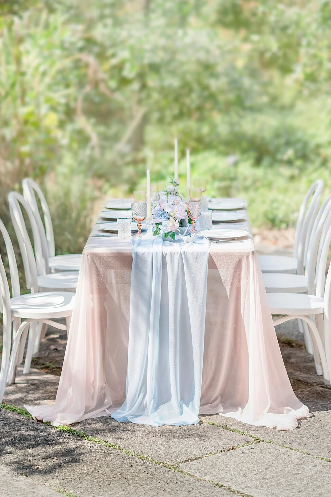 Assorted Floral Centerpiece Set in English Pastel