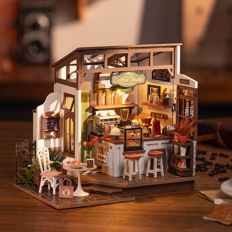 DIY Miniature Dollhouse Kit | Breezy Time Cafe