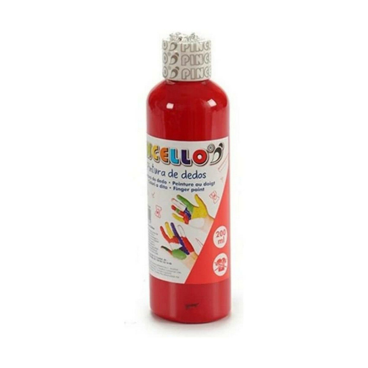 Finger Paint Pincello Red 200 ml (12 Units)