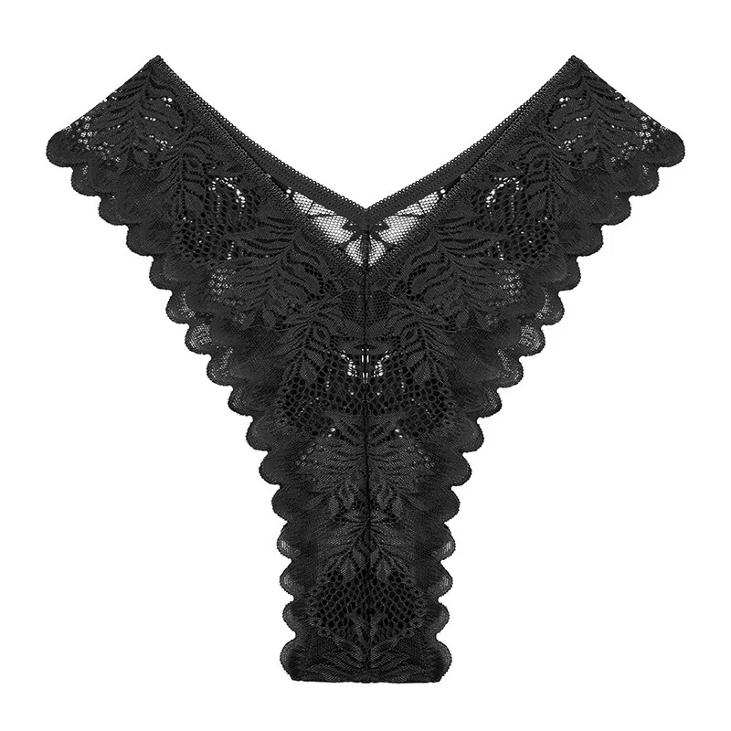 Billionm Lace Panties Perspective Women's Underwear Mesh Panties Sexy Lingerie V Waist Female Briefs Girls Intimate Underpants