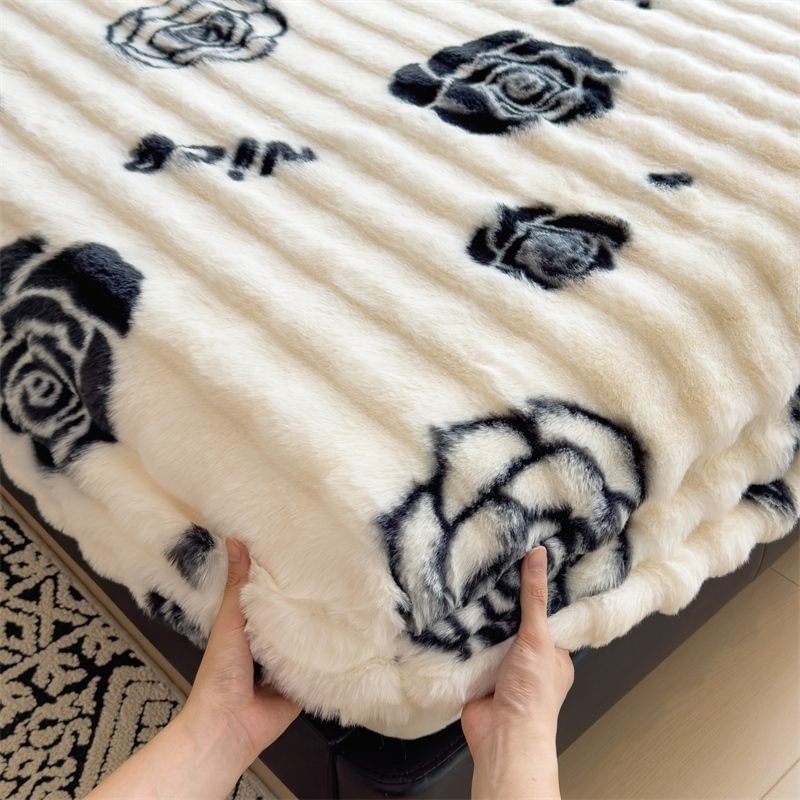 Panda & Rose Printed Fitted Sheet | Soft Hypoallergenic Bedding