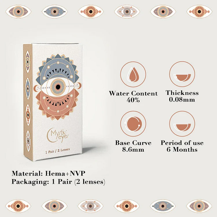 3 Tone Pure Hazel Colored Contact Lenses - Mystic Eyes®