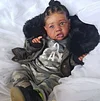 Open Eyes 20'' Realistic Handmade African American Toddler Jodie Reborn Baby Doll Girl,Best Gift for Children - RBBI-Myrebornbabydoll&reg; Myrebornbabydoll&reg;