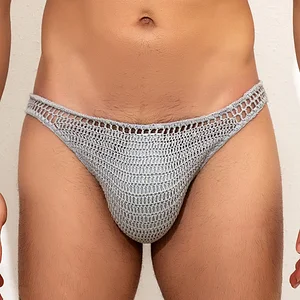 Men's Rope Sport Straps Sexy Crochet Rope Double Thong