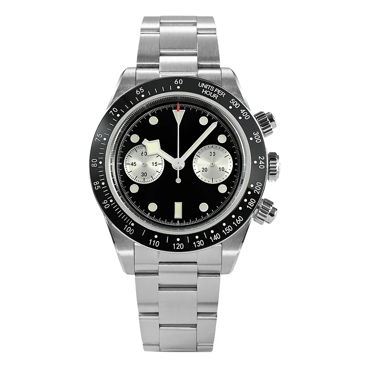 San Martin Panda BB Chronograph Retro Men Watch