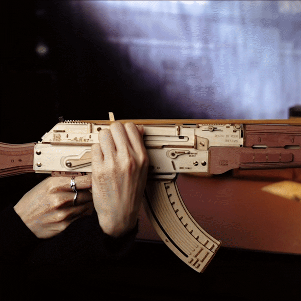 ROKR AK-47 fusil d'assaut pistolet jouet 3D Puzzle en bois LQ901