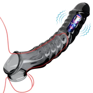 Penis Sleeve Extensions Condom Male Penis Sleeve Vibrators