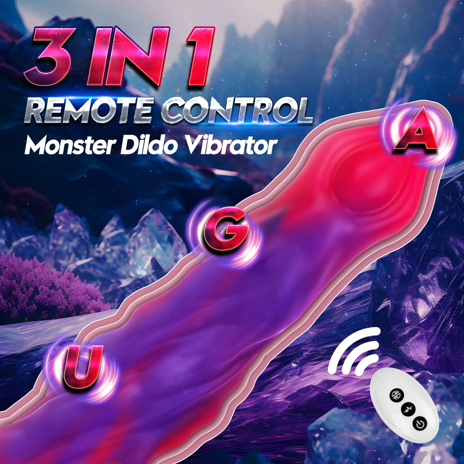 9.3in Wireless Remote Control Thrusting Dildo Vibrator