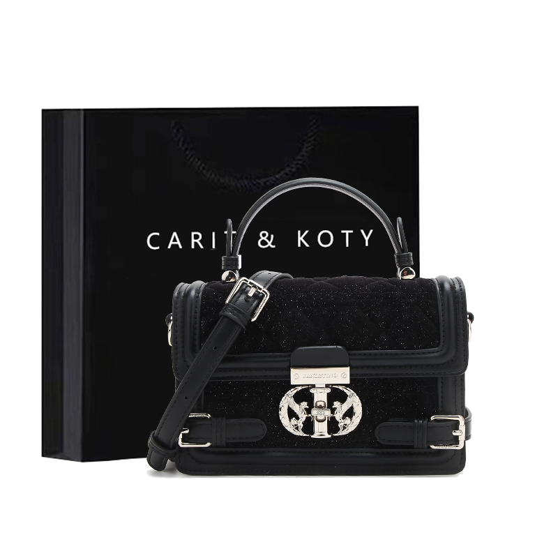 Carit&Koty JANITINO Collection Polyurethane Handbag Women's Black