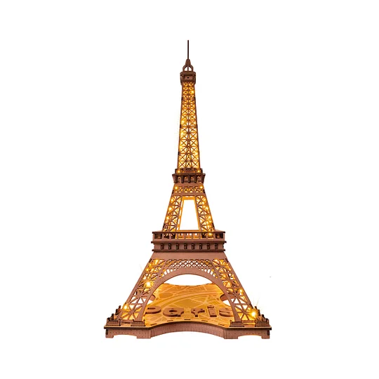Rolife Night of the Eiffel Tower 3D Wooden Puzzle TGL01 | Robotime Canada