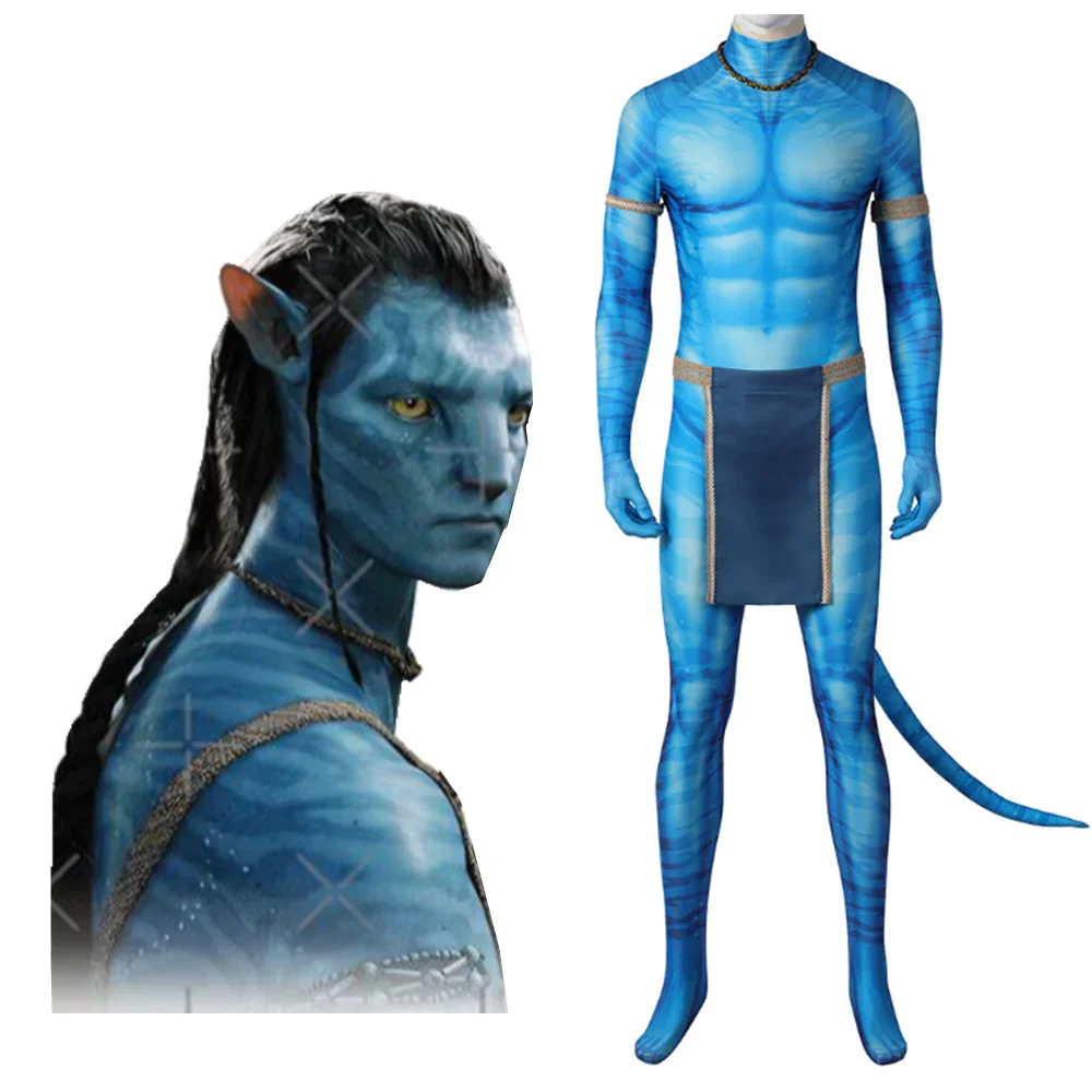 Avatar:The Way of Water Jake Sully Cosplay Costume Jumpsuit Outfits Halloween Carnival Suit