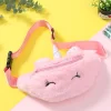 Kids Girl Unicorn Plush Bags  Shoulder Animals Buckle Bag