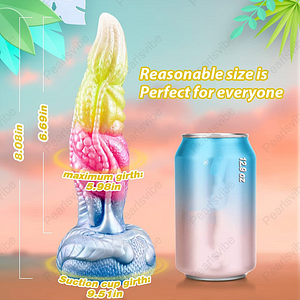 Tentacle Shaped Penis Soft Silicone Dildo For Women Ice Cream