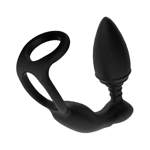 Male Prostate Massager Lock Sperm Ring And 360 Rotation Anal Plug With Remote Control