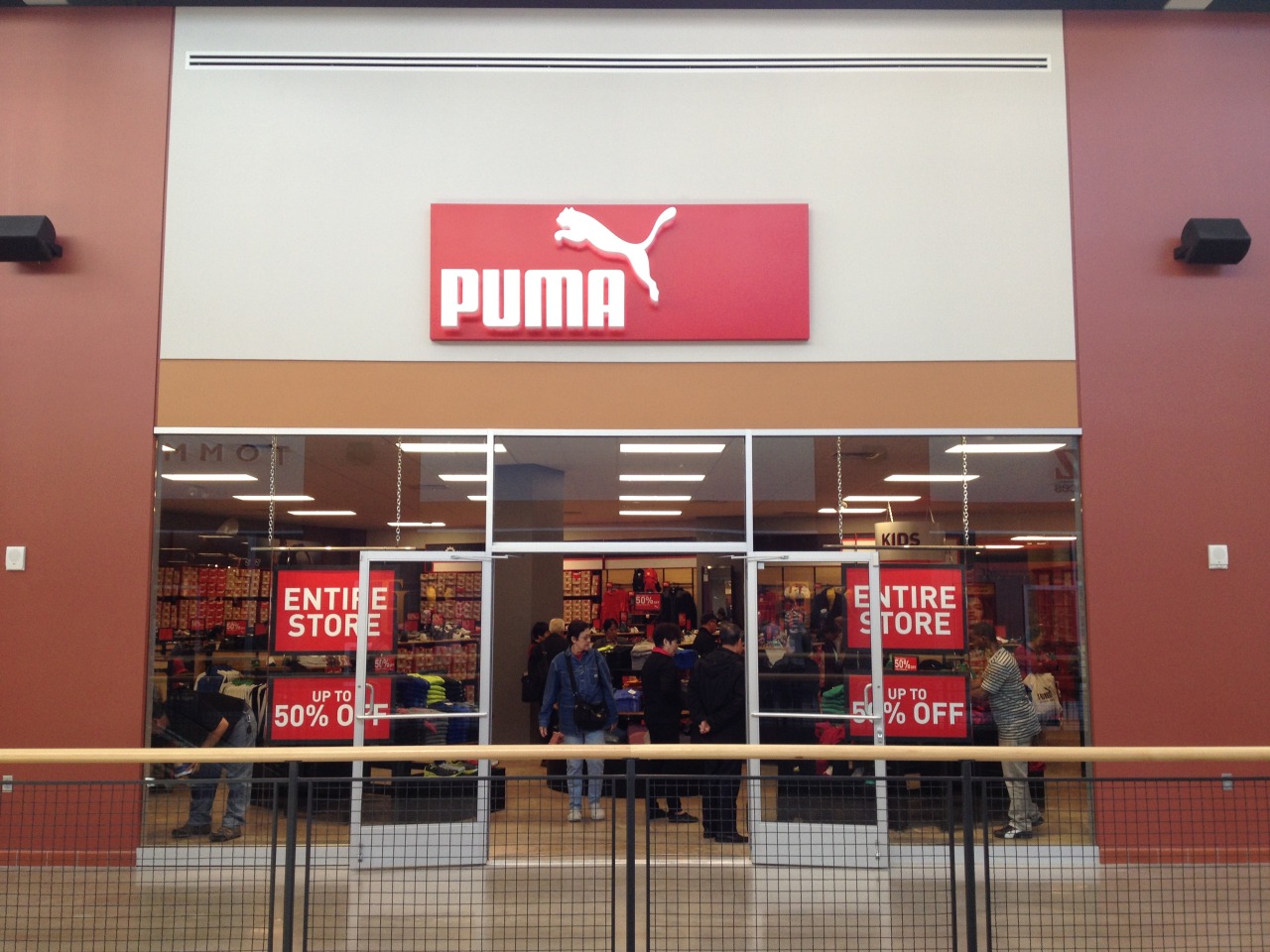 Puma outlet store in Edmonton