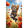 Diamond Painting-DIY Full Round Drill Cat(70*40 CM)