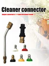 High-pressure Car Wash Gun Adapter 5 Nozzles + Curved Extension Wand for Karcher