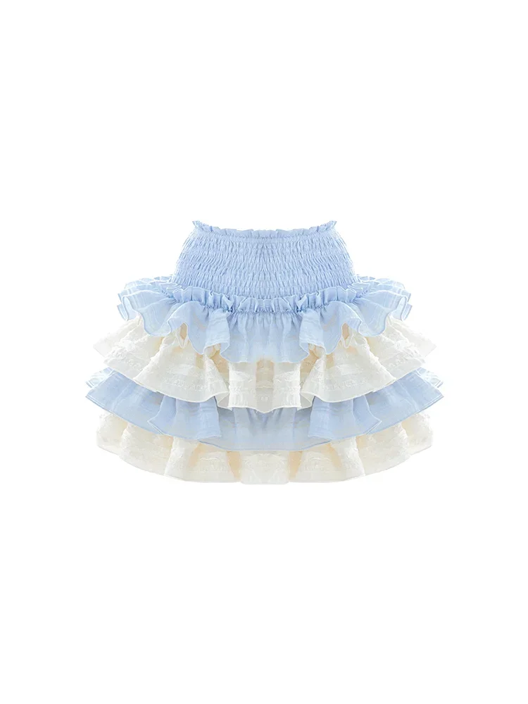 Uaang Autumn Japanese Style Kawaii 2 Piece Skirt Set Women Slim Casual Tops + Sexy Bodycon Mini Cake Skirt Party Fashion Suit