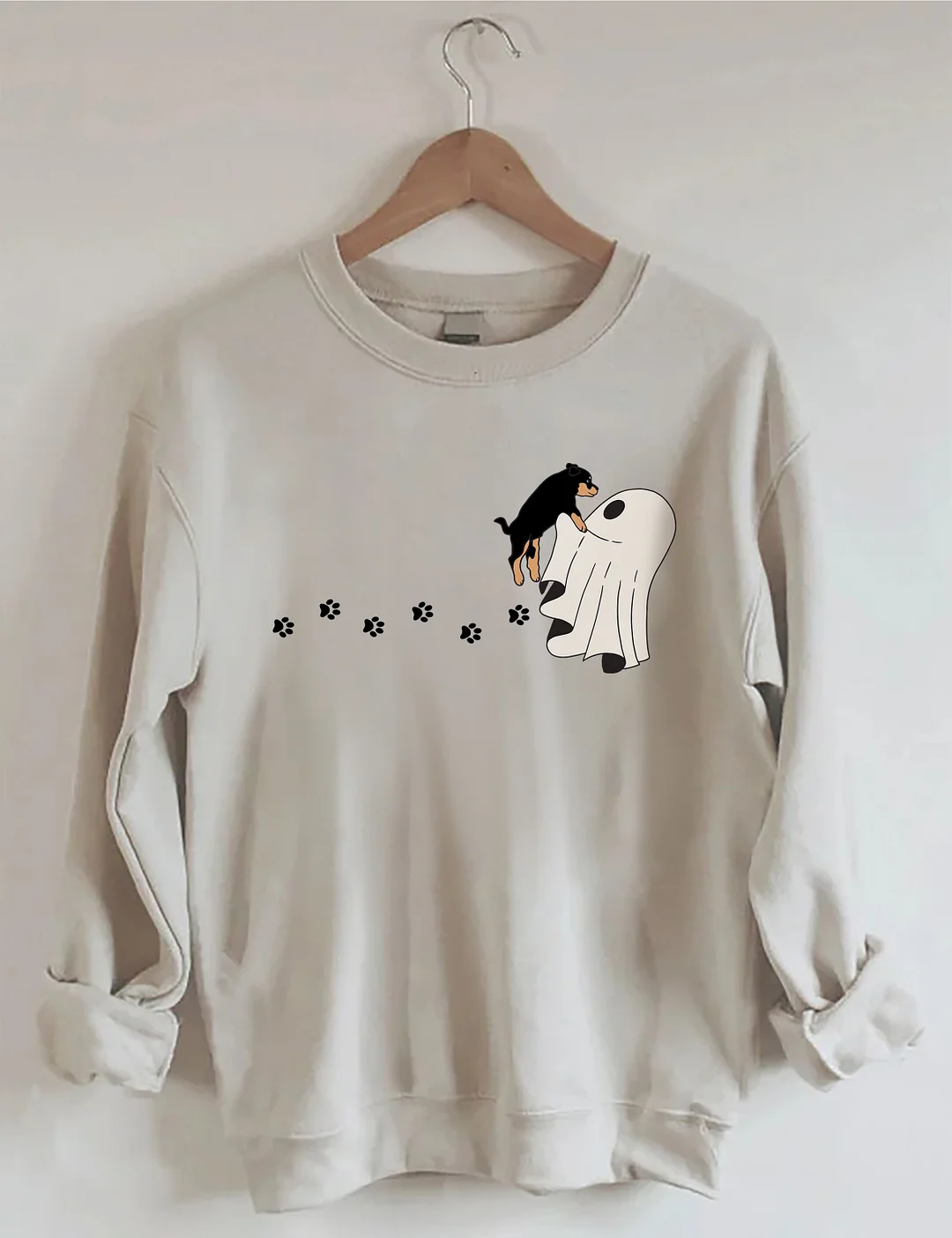 Сute Ghost Dog Halloween Sweatshirt
