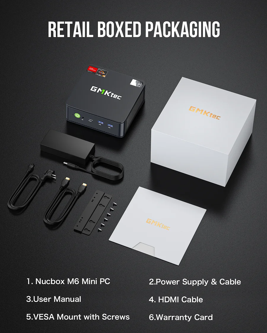 【激安大特価！】 6600H 5 Ryzen AMD Mini M6 PC--NucBox ミニPC