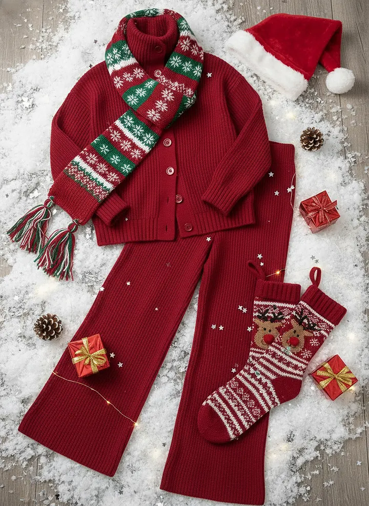 🎄 New Arrivals🔥 Cozy Cardigan Sweater and Pants Two-Piece Set