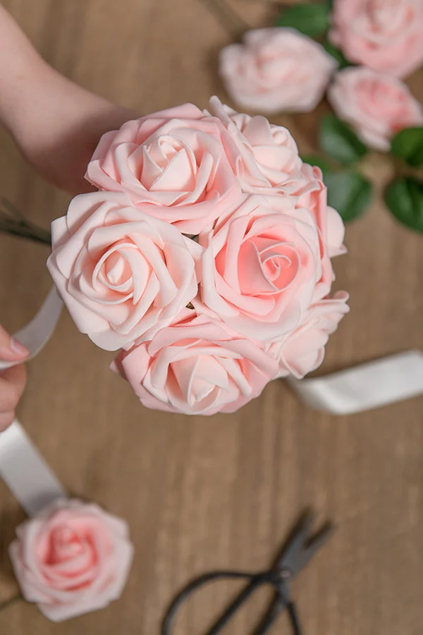 3" Foam Rose with Stem - 56 Colors
