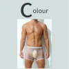 Ultra-thin Transparent Ice Silk Seamless Low-Waist Sexy Boxer Briefs