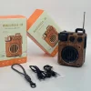 Retro Bluetooth Speaker Integrated Portable Audio Antenna Radio