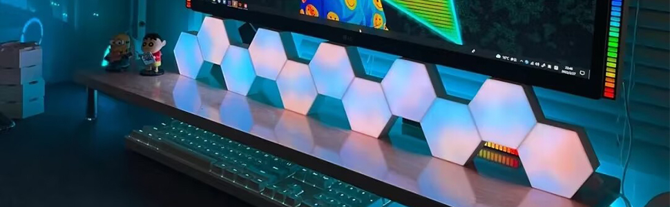 hexagon lights