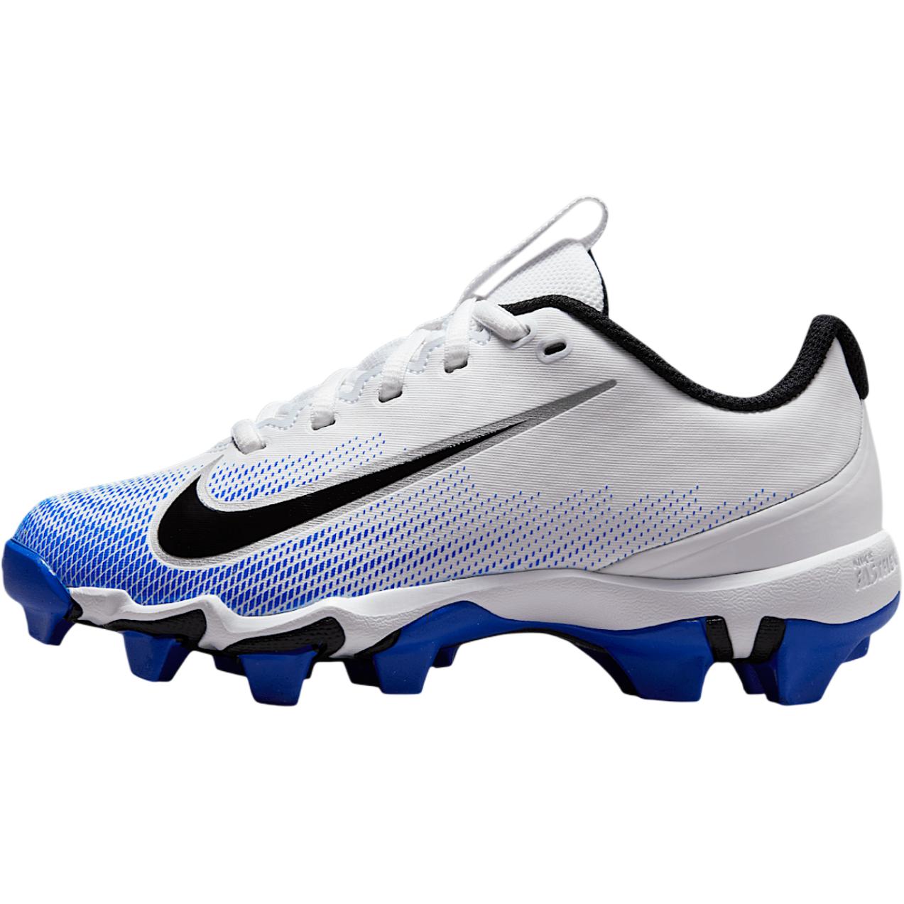 Nike Vapor Shark 3 Anti Slip Wear Resistant Low Top Kids' Soccer Shoes White/Racing Blue/Black Teenagers