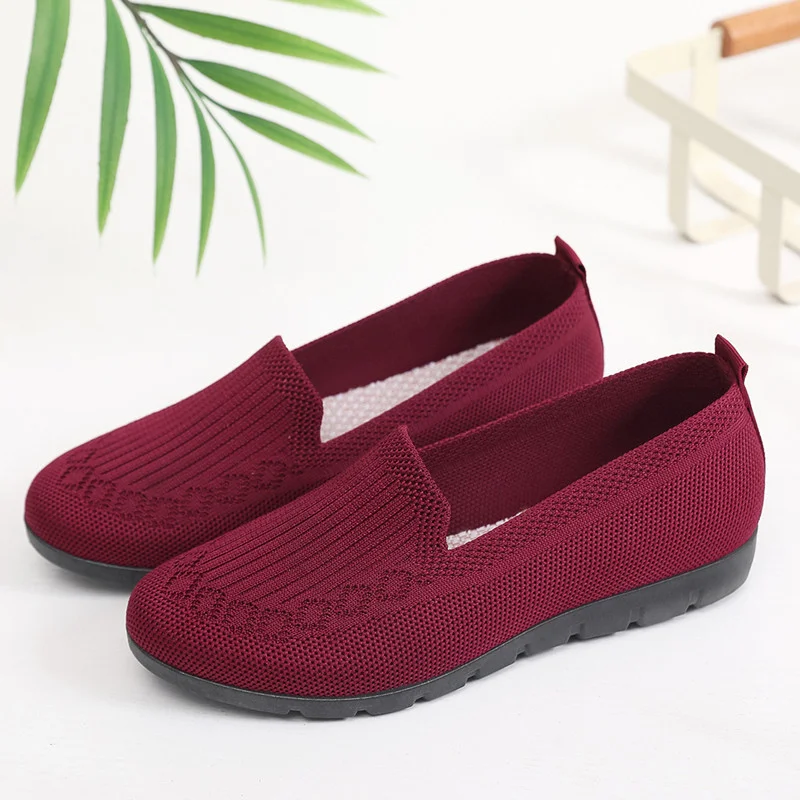 🔥Last Day 49% OFF -Women's Stylish Knit Mesh Slip-on Sneakers