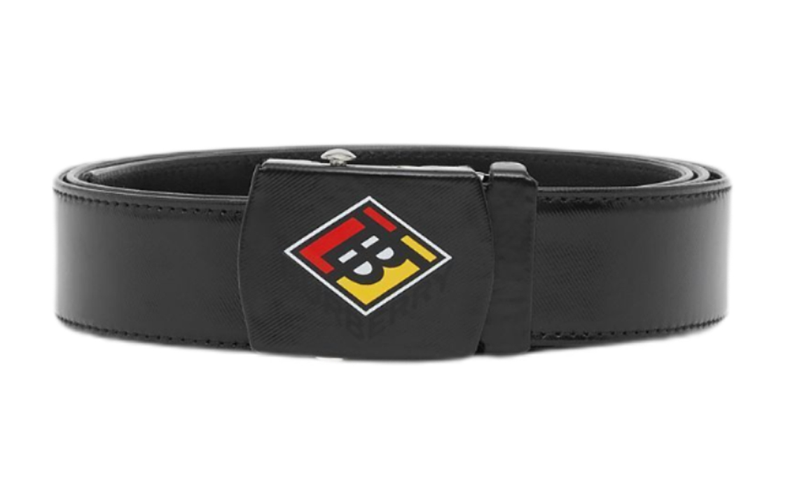 Burberry Leather Belts Unisex Black