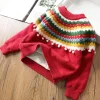 Kid Baby Girl New Year Retro Cashmere Sweater